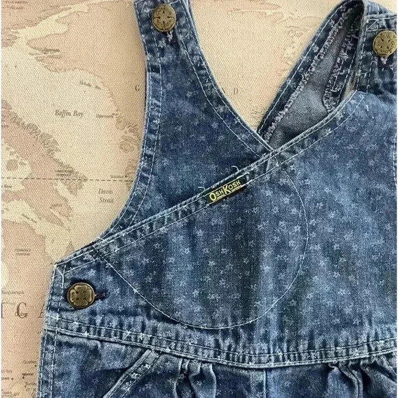 OshKosh 3T Vintage Denim Overalls - Picture 2 of 7